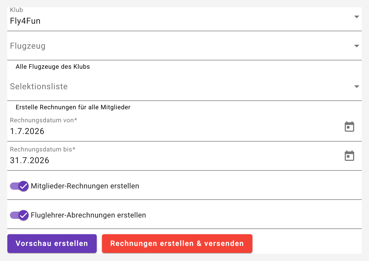Rechnungslauf für den ganzen Klub Accounting_Run_Form_Image