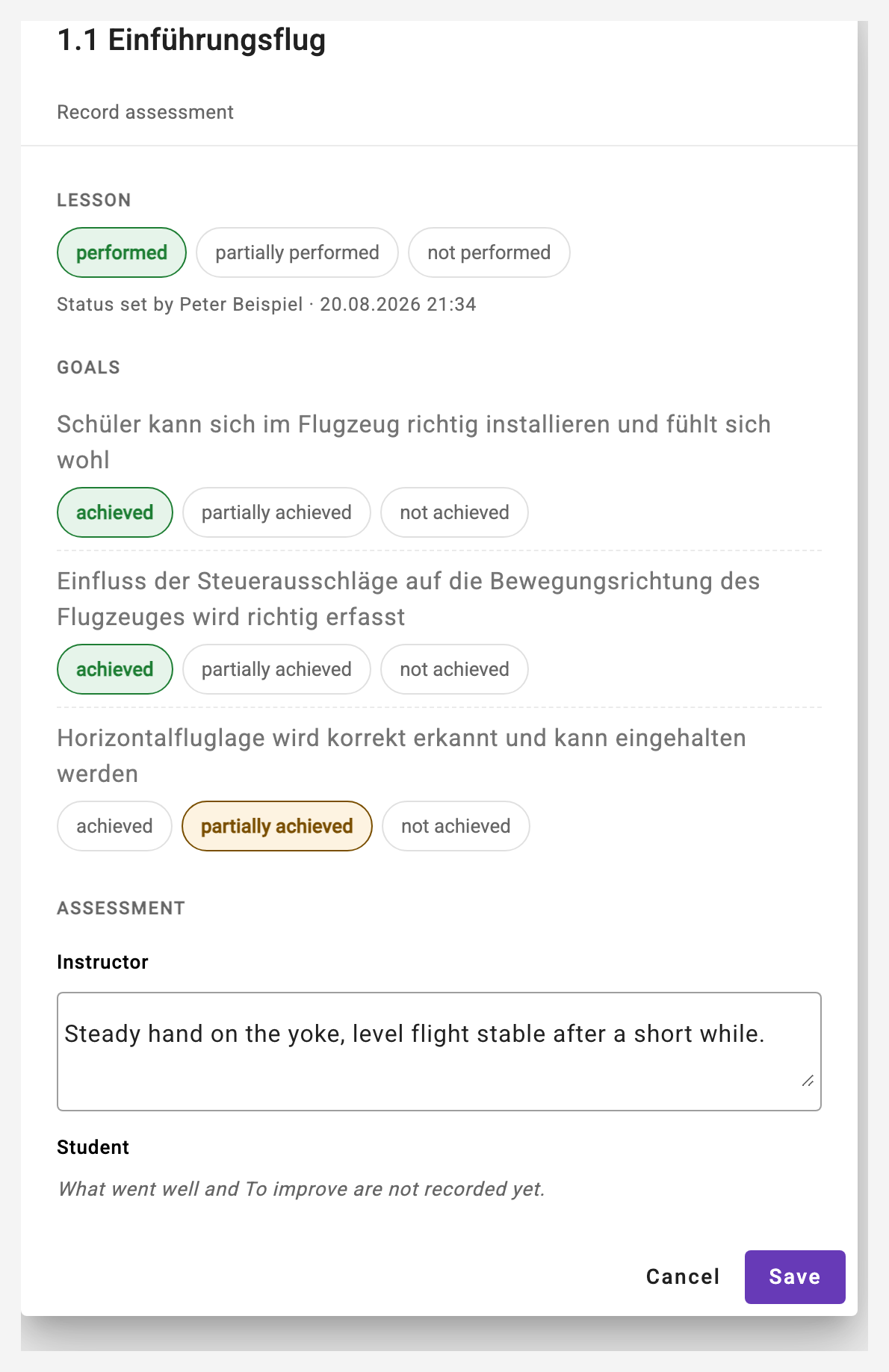Recording an assessment Syllabus_Assessment_Dialog_Image