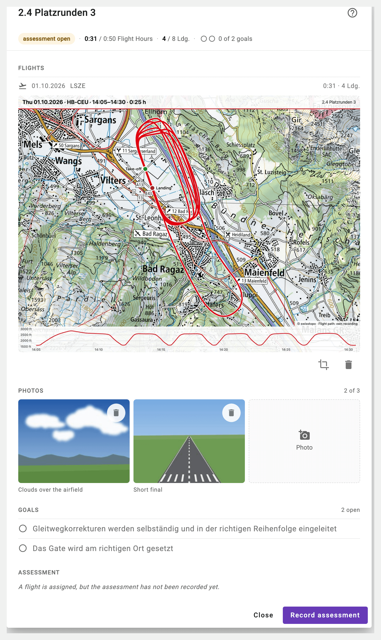 Lesson with flight path and photos Syllabus_Lesson_Photos_Image